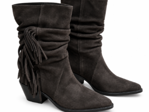 Дамски боти „Wild Fringe“ – Dark Brown